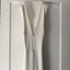 Wide leg cross back jumpsuit